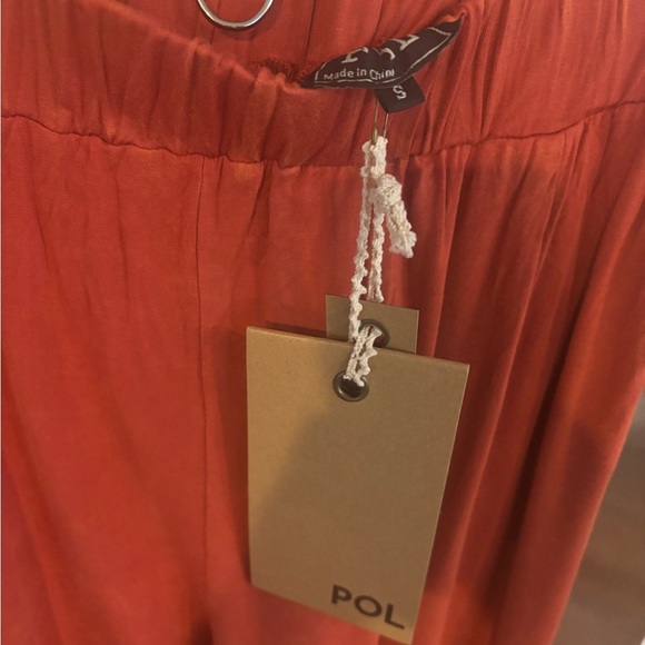 POL Bright Burnt Orange Joggers NWT - Picture 3 of 3